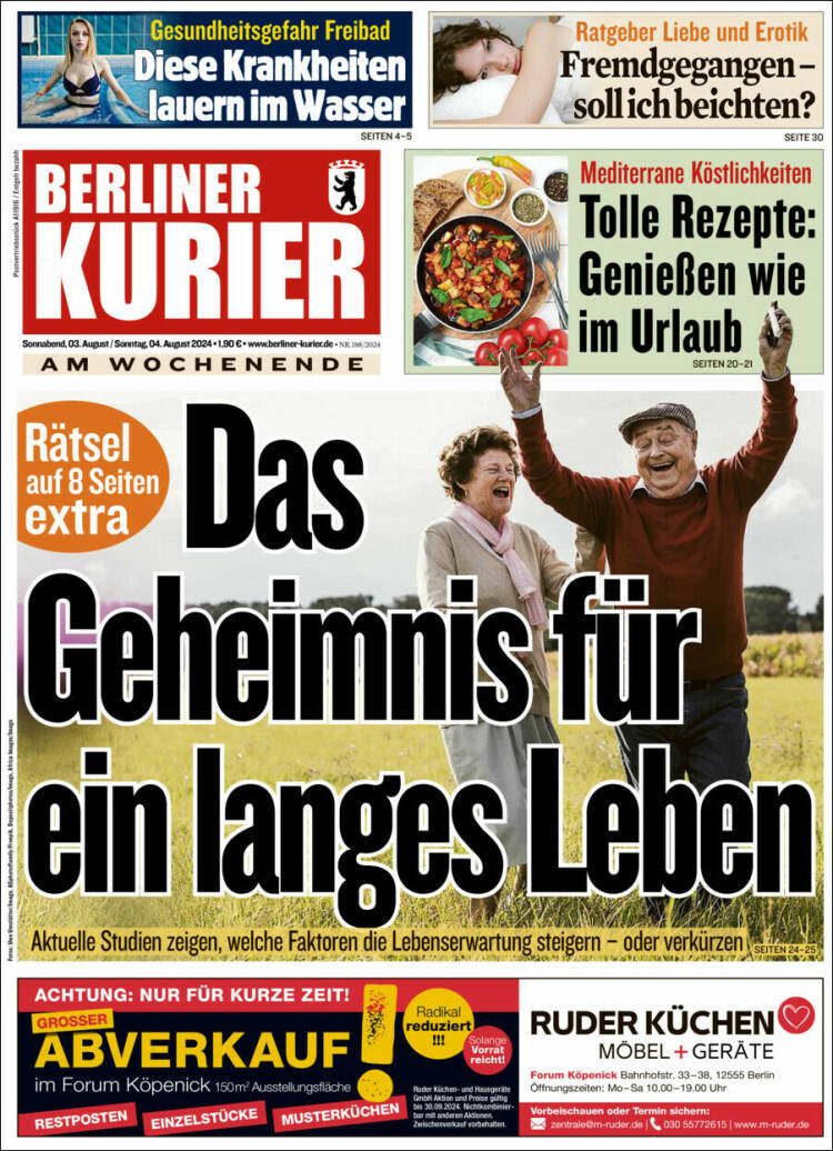 Portada de Berliner Kurier - Startseite BK (Alemania)