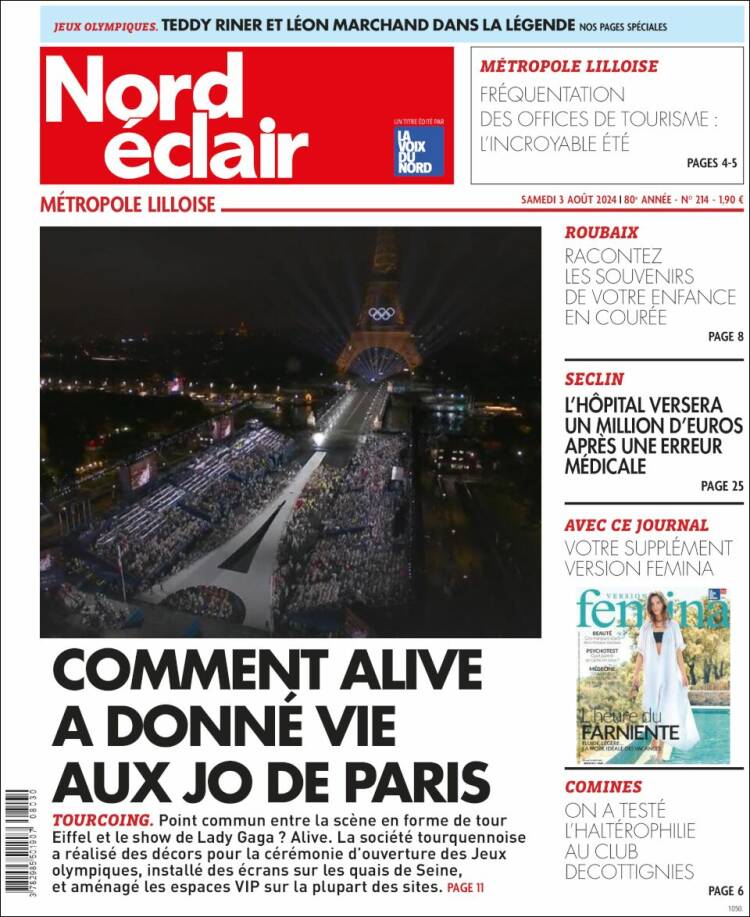 Portada de Nord Éclair (Francia)