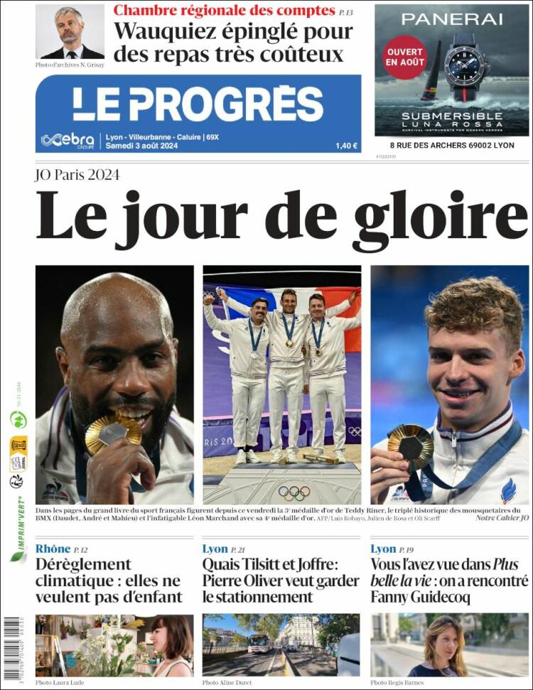 Portada de Progres de Fecamp (Francia)