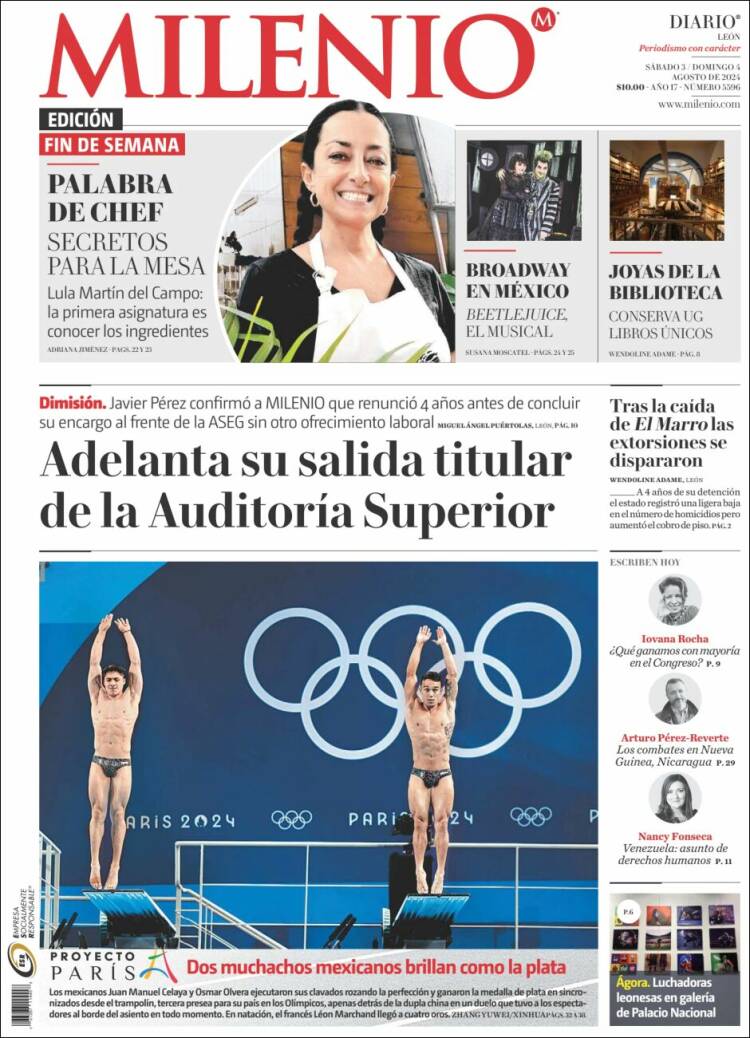 Portada de Milenio de León (México)