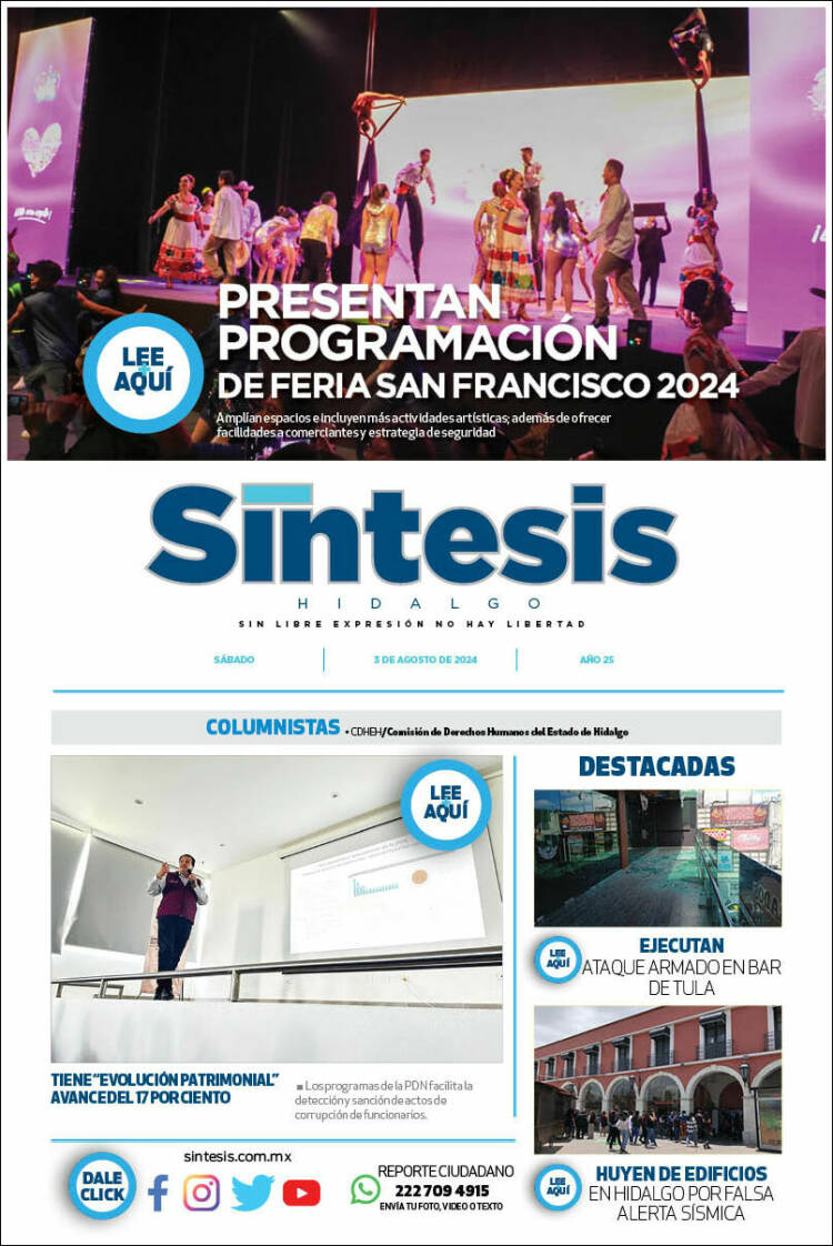 Portada de Sistesis - Hidalgo (México)
