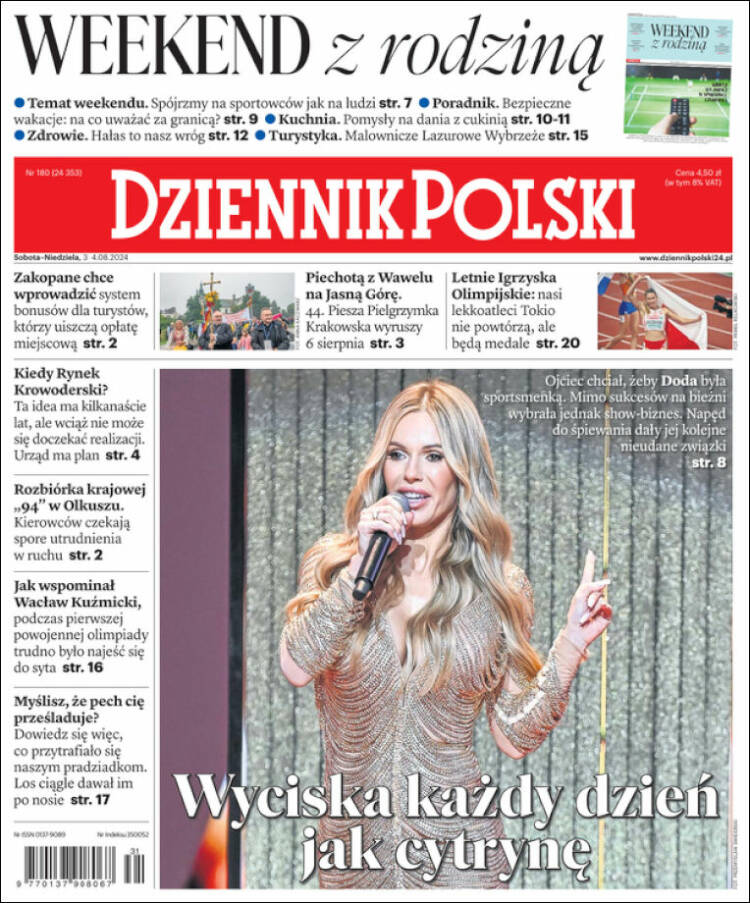 Portada de Dziennik (Polonia)