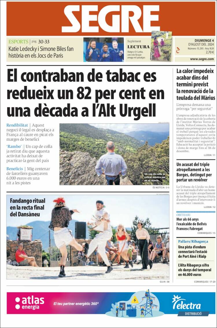 Portada de Segre (España)