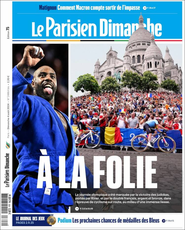 Portada de Le Parisien (France)