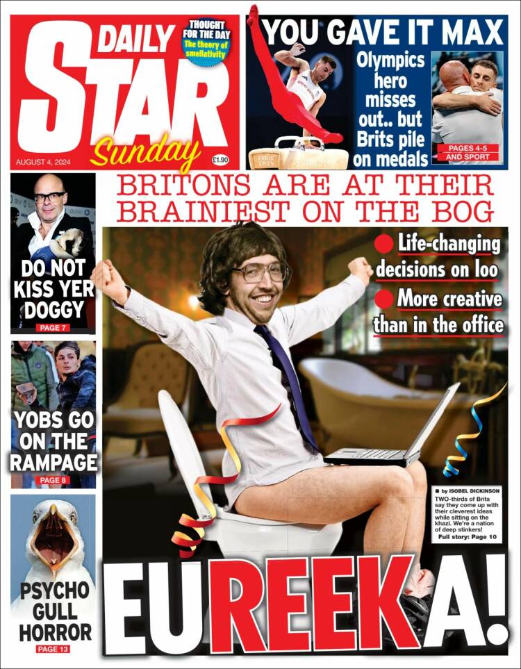 Portada de Daily Star (Reino Unido)