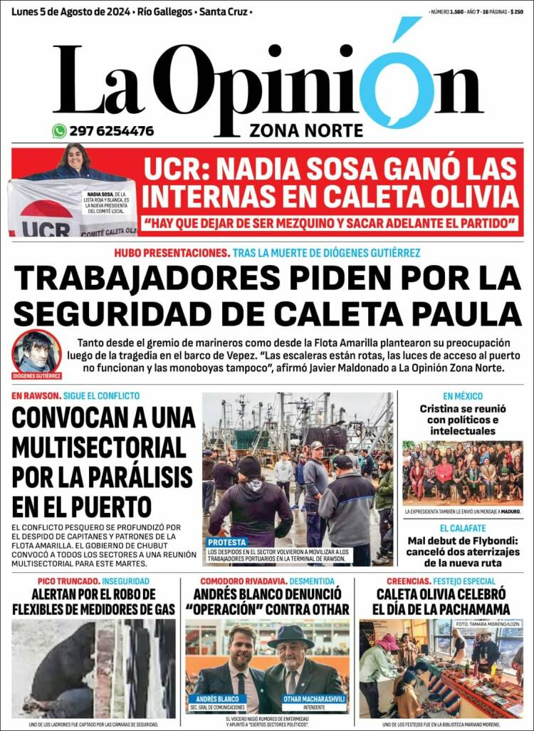 Portada de La Opinión Zona Norte (Argentina)