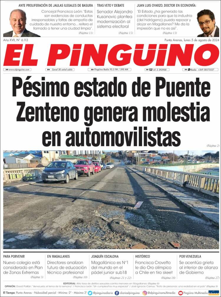 Portada de El Pingüino (Chile)