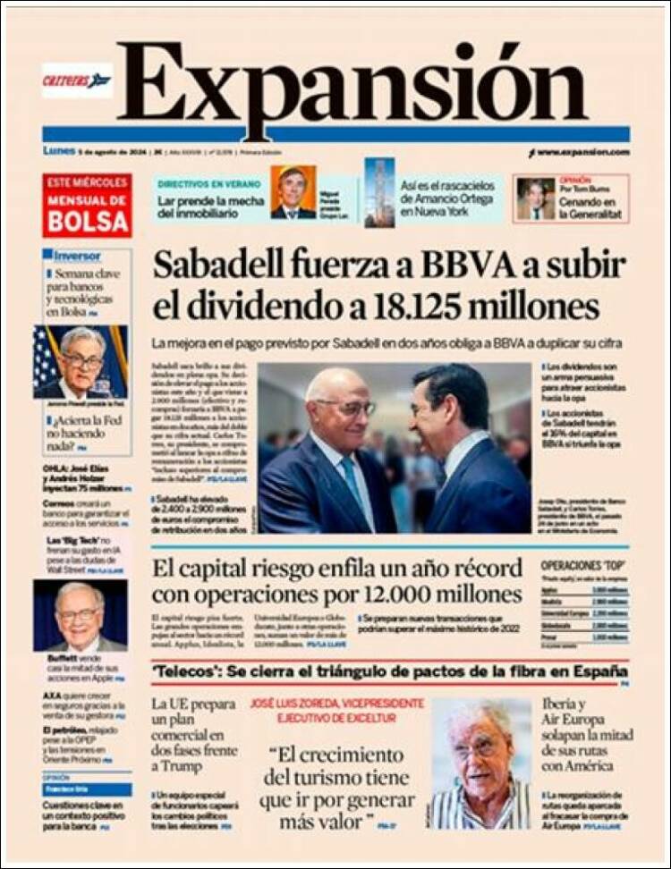 Portada de Expansión (Espa&ntilde;a)