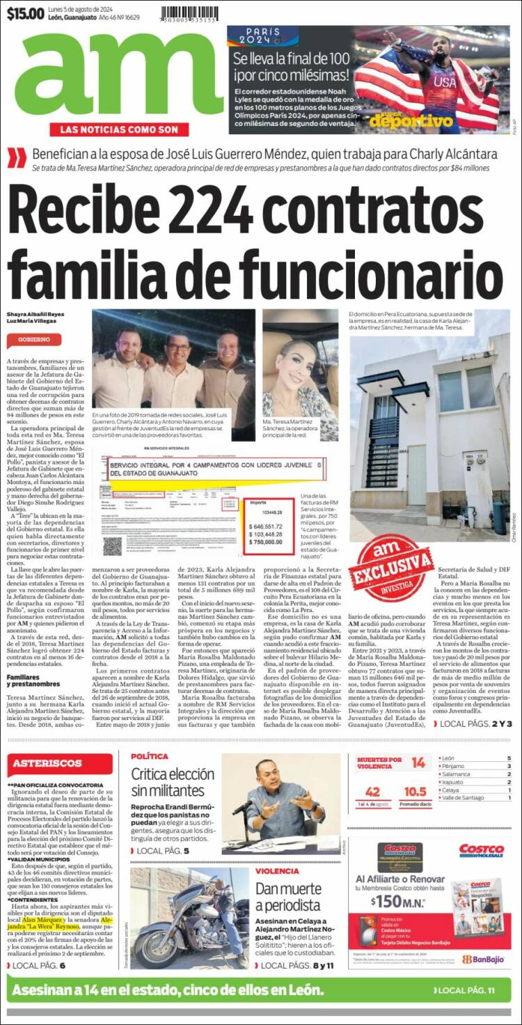 Portada de Al Día A.M. (M&eacute;xico)