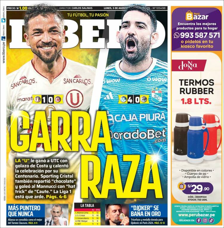 Portada de Líbero (Per&uacute;)