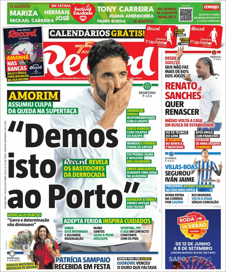 Portada de Record (Portugal)