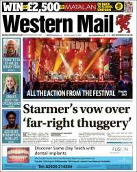 Portada de Western Mail (Reino Unido)