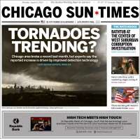 Portada de Chicago Sun-Times (USA)