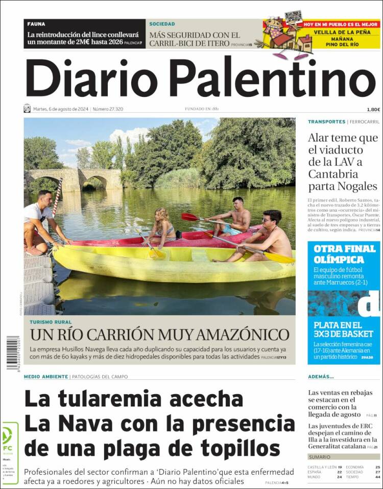 Portada de Diario Palentino (España)