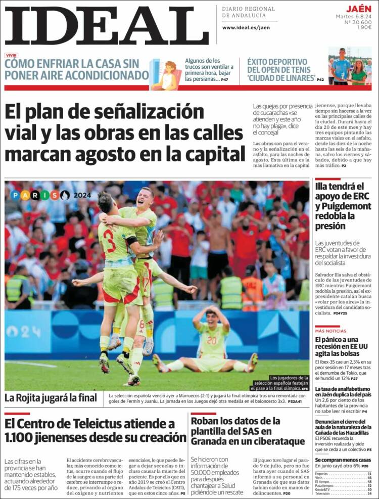 Portada de El Ideal de Jaén (España)