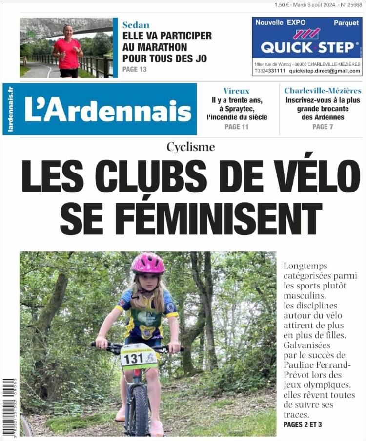 Portada de L'Ardenais (Francia)