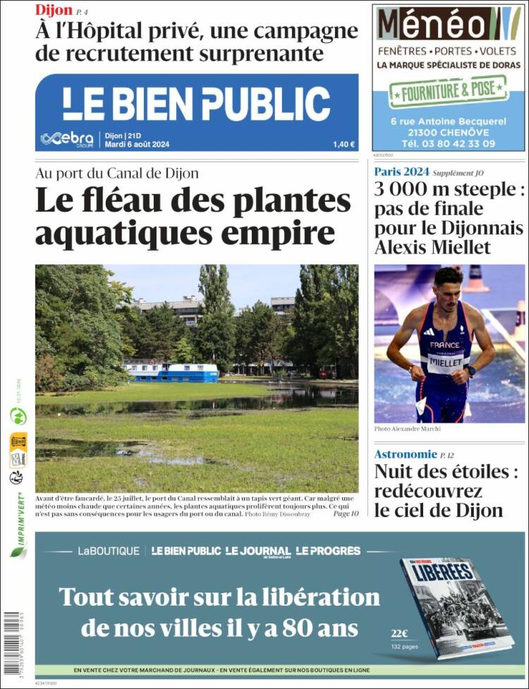 Portada de Le Bien Public (Francia)
