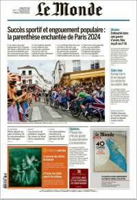 Portada de Le Monde (Francia)