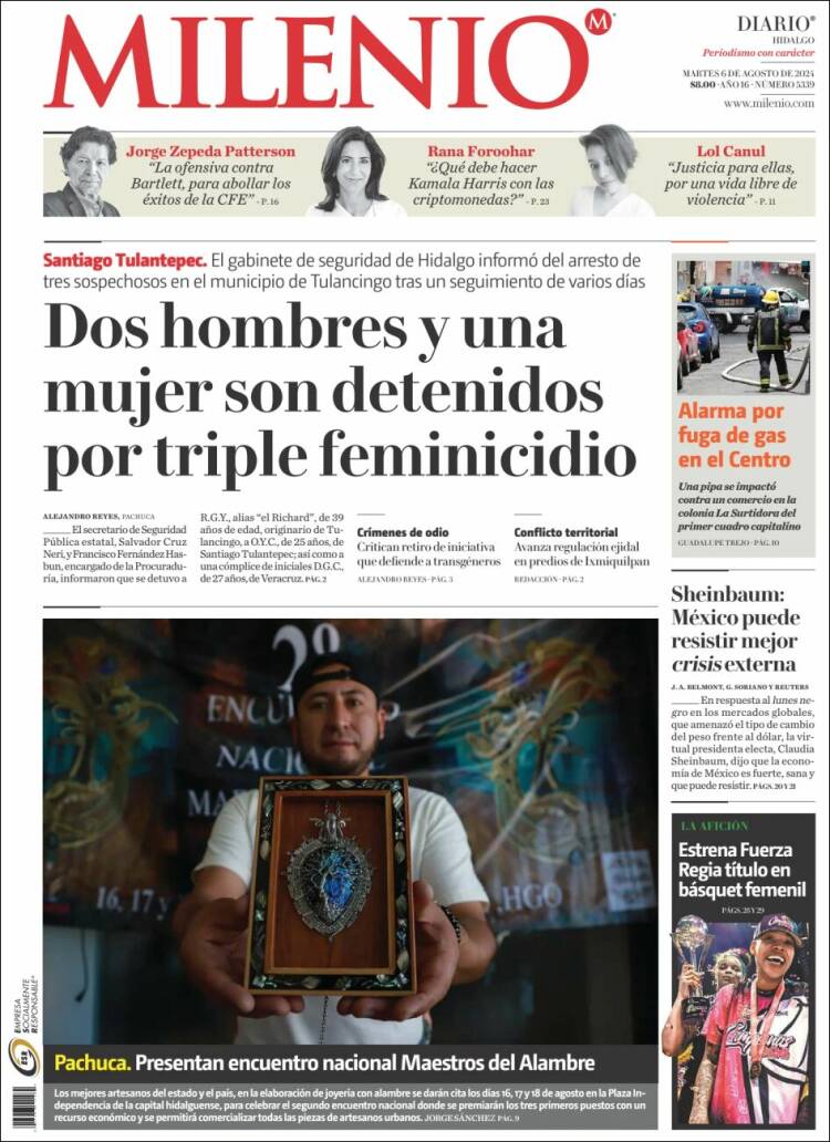 Portada de Milenio de Hidalgo (M&eacute;xico)