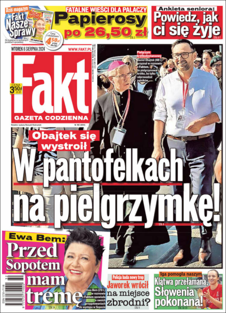 Portada de Fakt (Polonia)