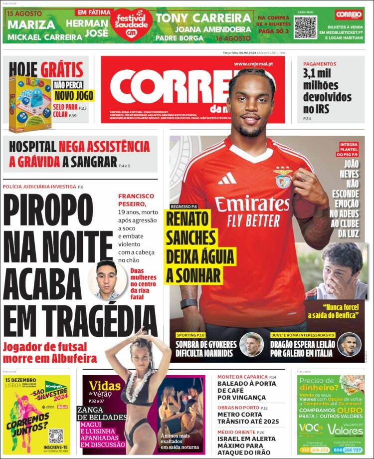 Portada de Correio da Manhã (Portugal)