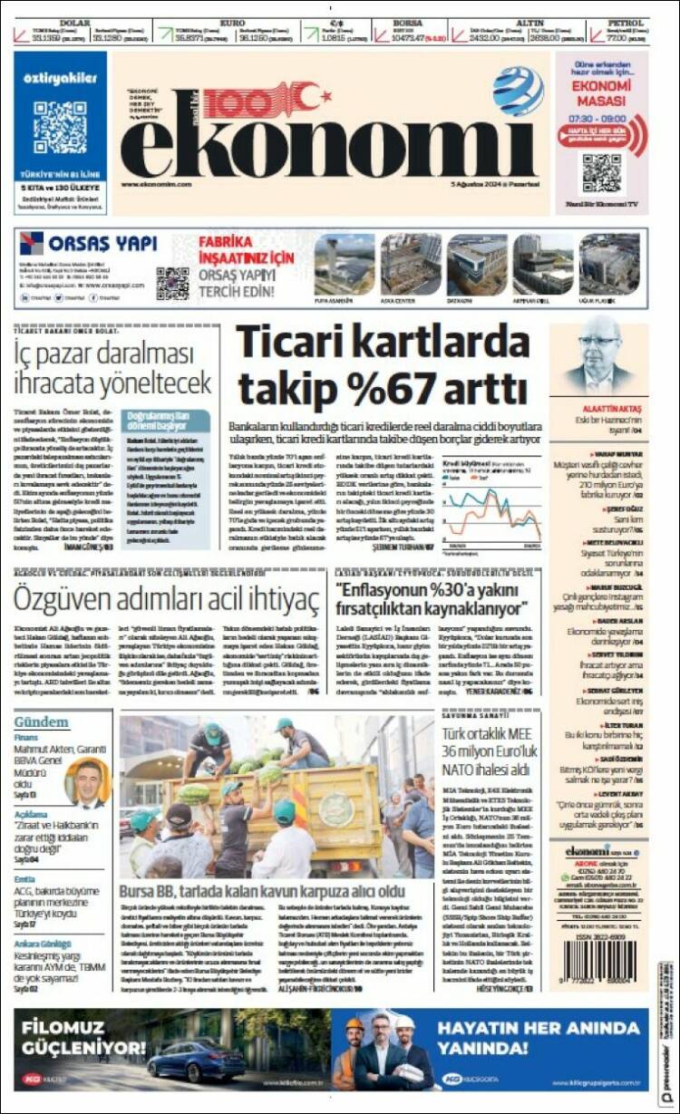 Portada de Dünya (Turqu&iacute;a)