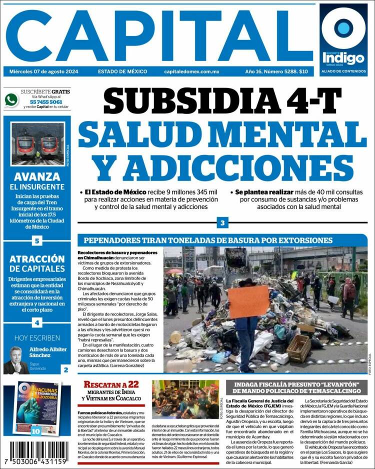 Portada de Capital México (M&eacute;xico)