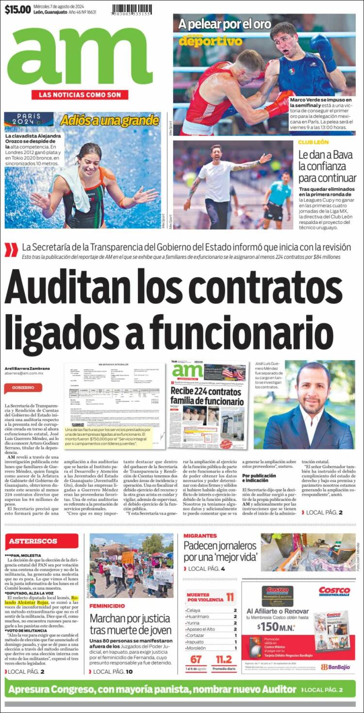 Portada de Al Día A.M. (M&eacute;xico)