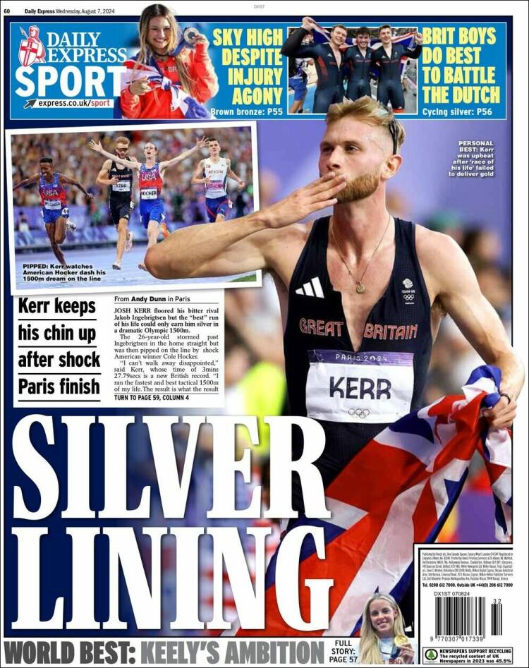 Portada de Express Sport (Reino Unido)