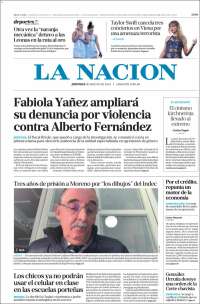 Portada de La Nación (Argentina)