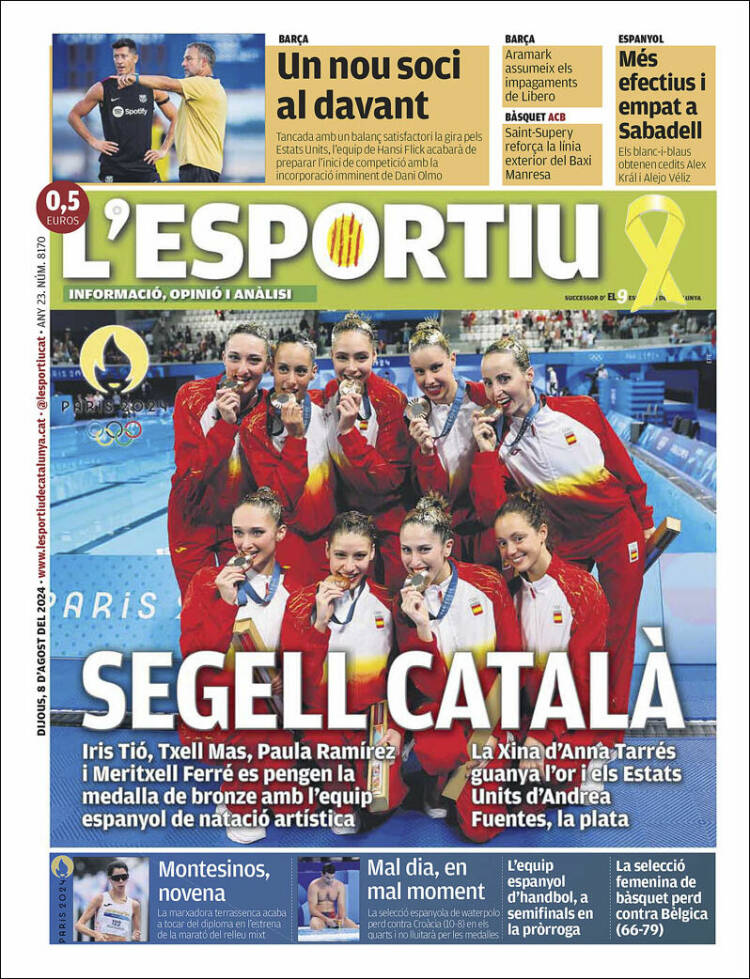 Portada de L'Esportiu (Espa&ntilde;a)
