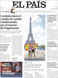 Portada de El País (Spain)