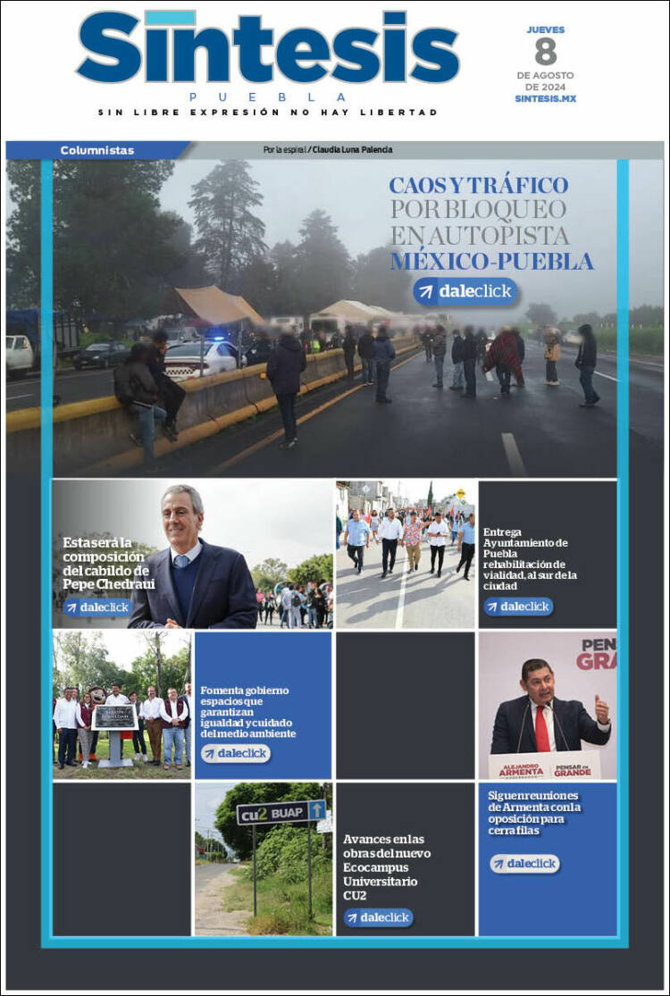 Portada de Síntesis - Puebla (M&eacute;xico)