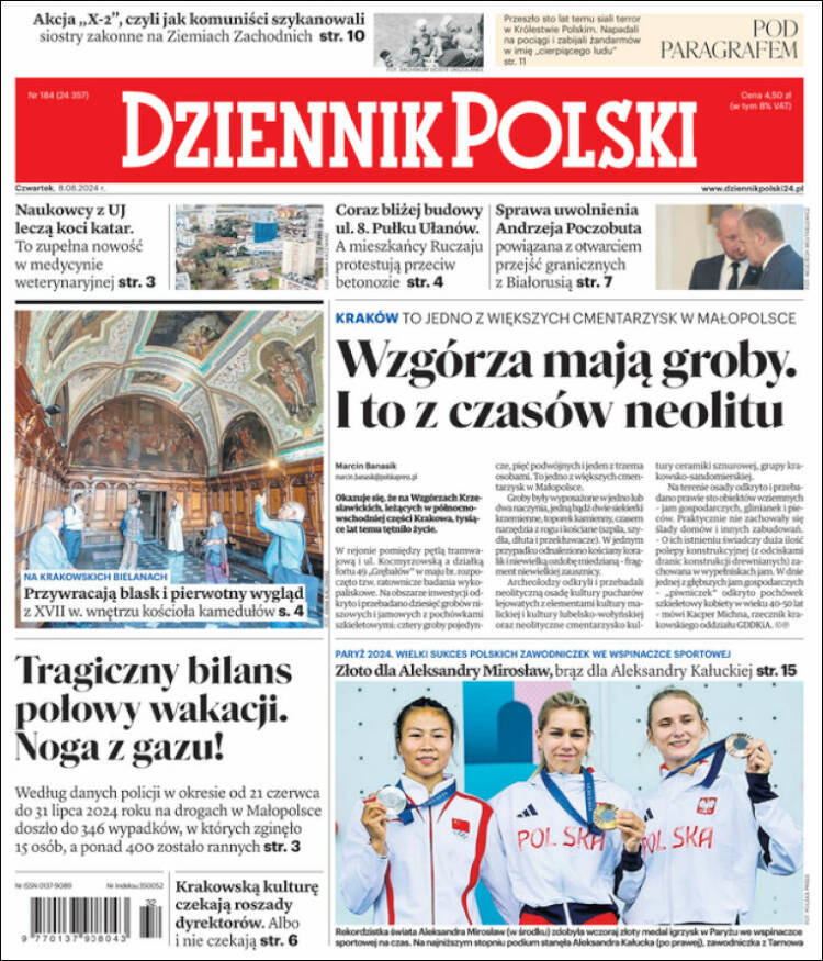 Portada de Dziennik (Polonia)