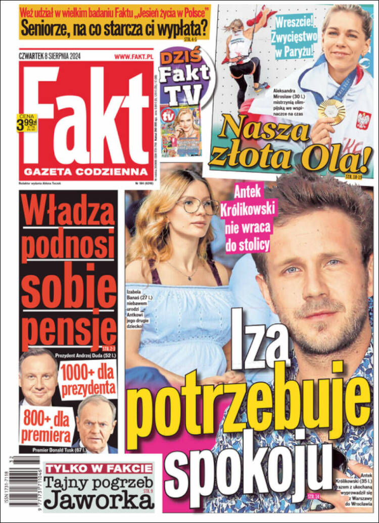 Portada de Fakt (Polonia)