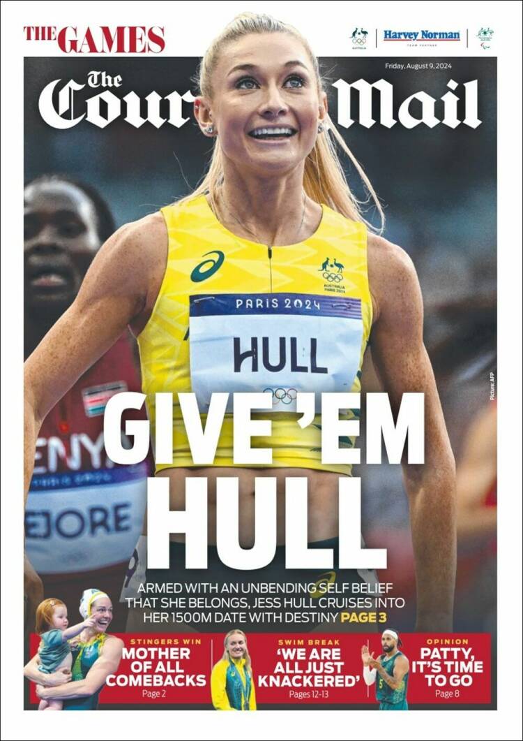 Portada de The Courier-Mail (Australia)