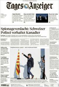 Portada de Tages-Anzeiger (Suisse)