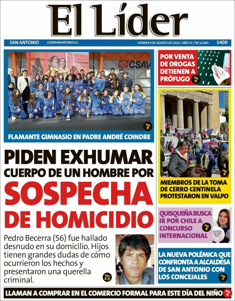 Portada de Lider de San Antonio (Chile)