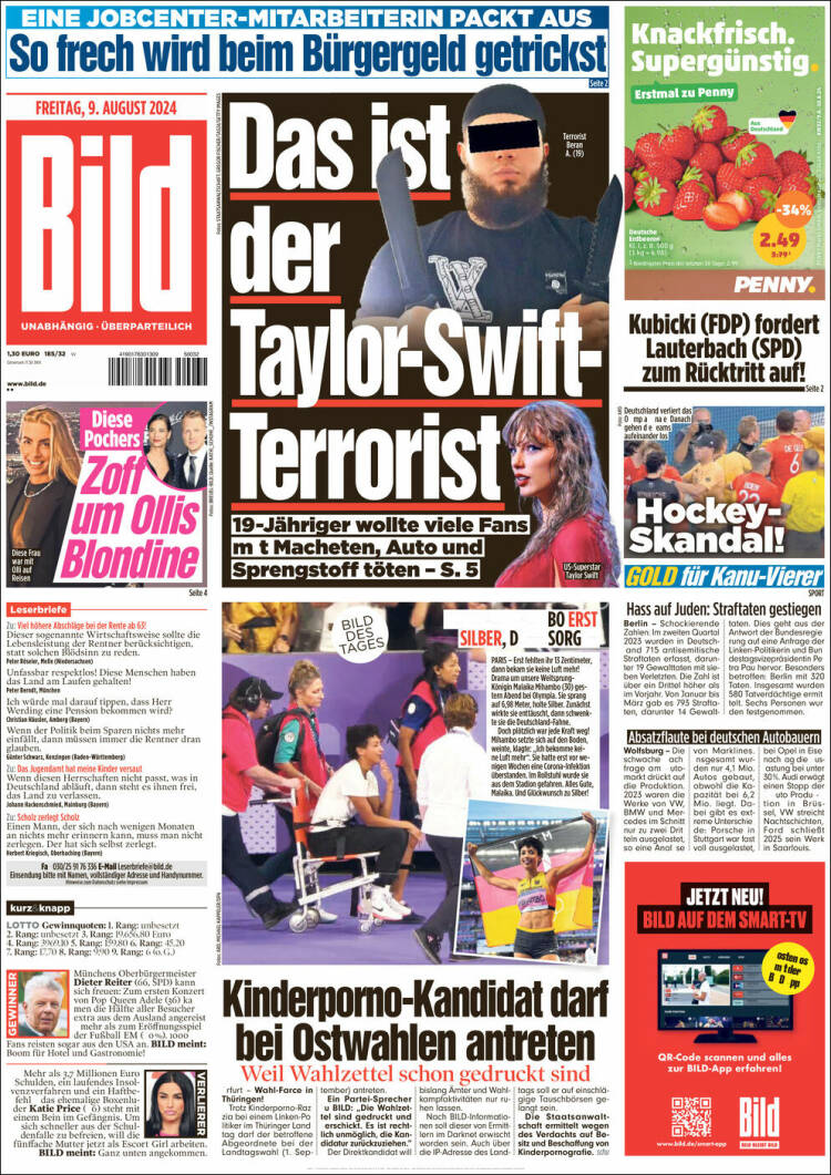 Portada de Bild (Alemania)