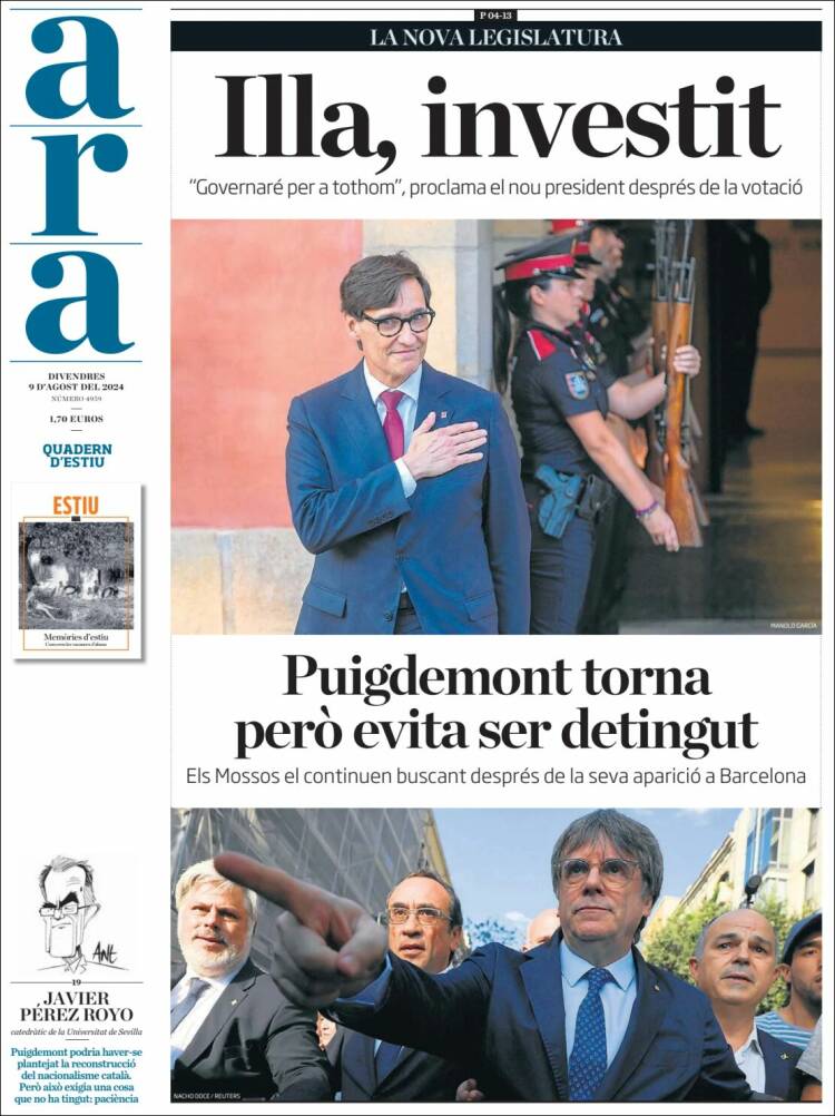 Portada de Ara (España)