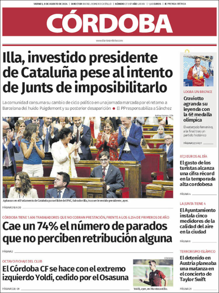 Portada de Diario de Córdoba (España)