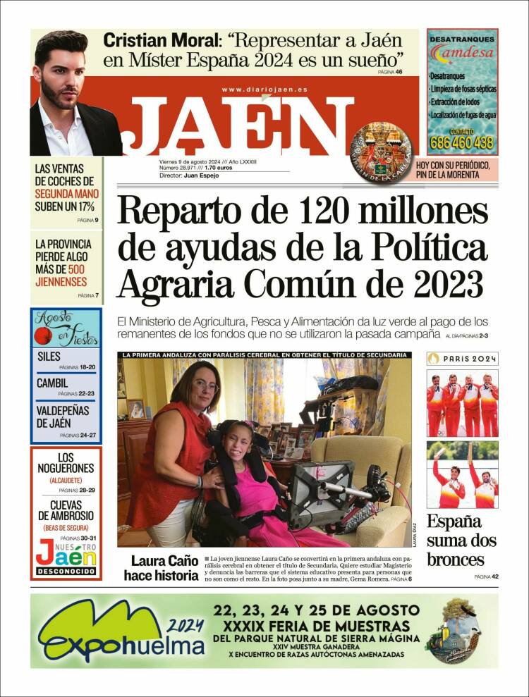 Portada de Diario Jaén (España)