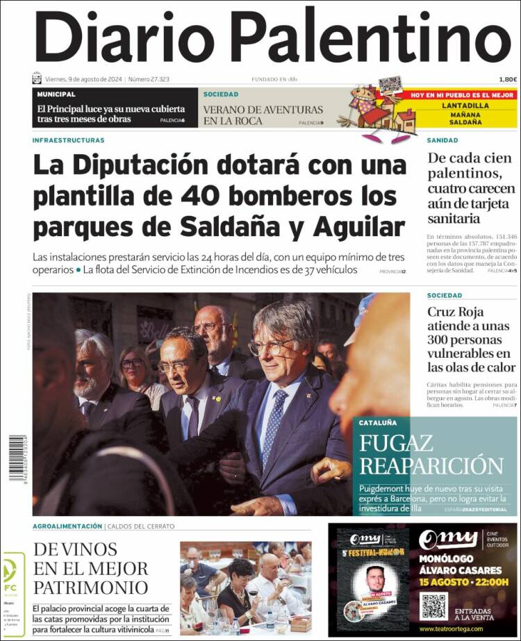 Portada de Diario Palentino (España)