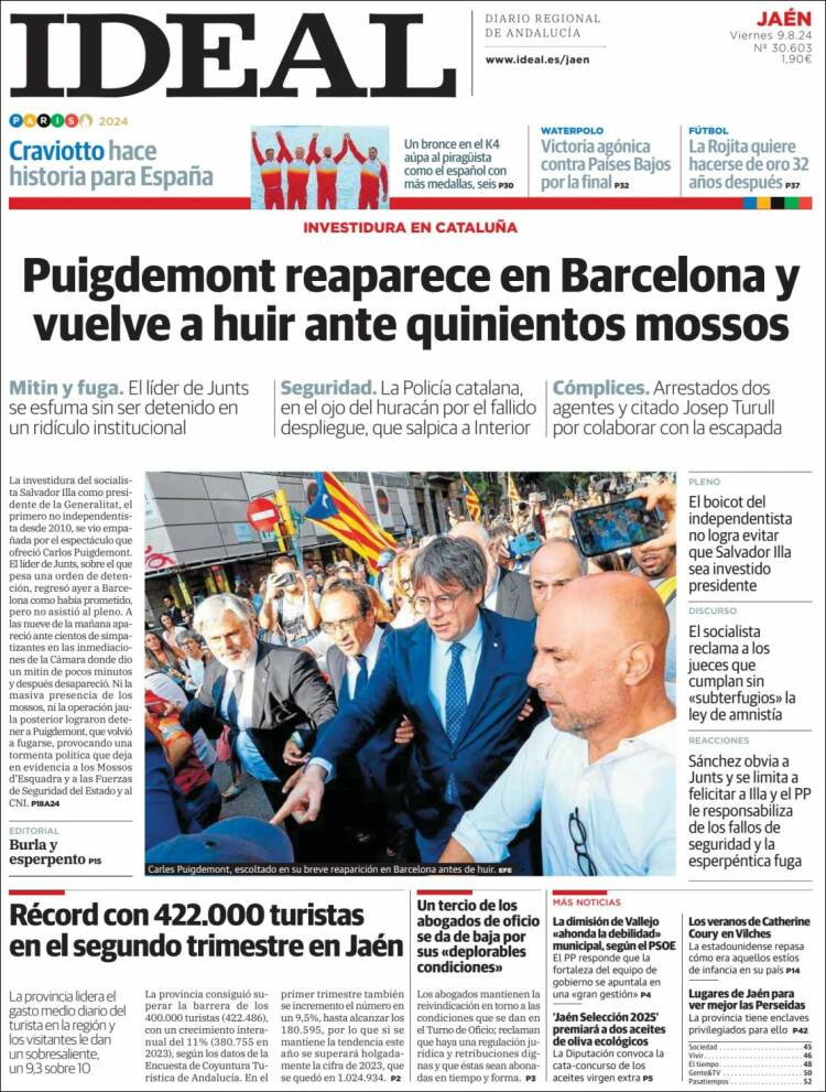 Portada de El Ideal de Jaén (España)