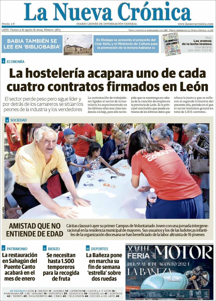 Portada de La Nueva Crónica (España)