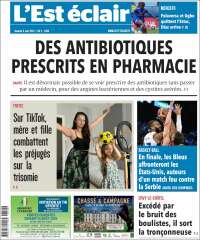 Portada de L'Est Eclair (Francia)