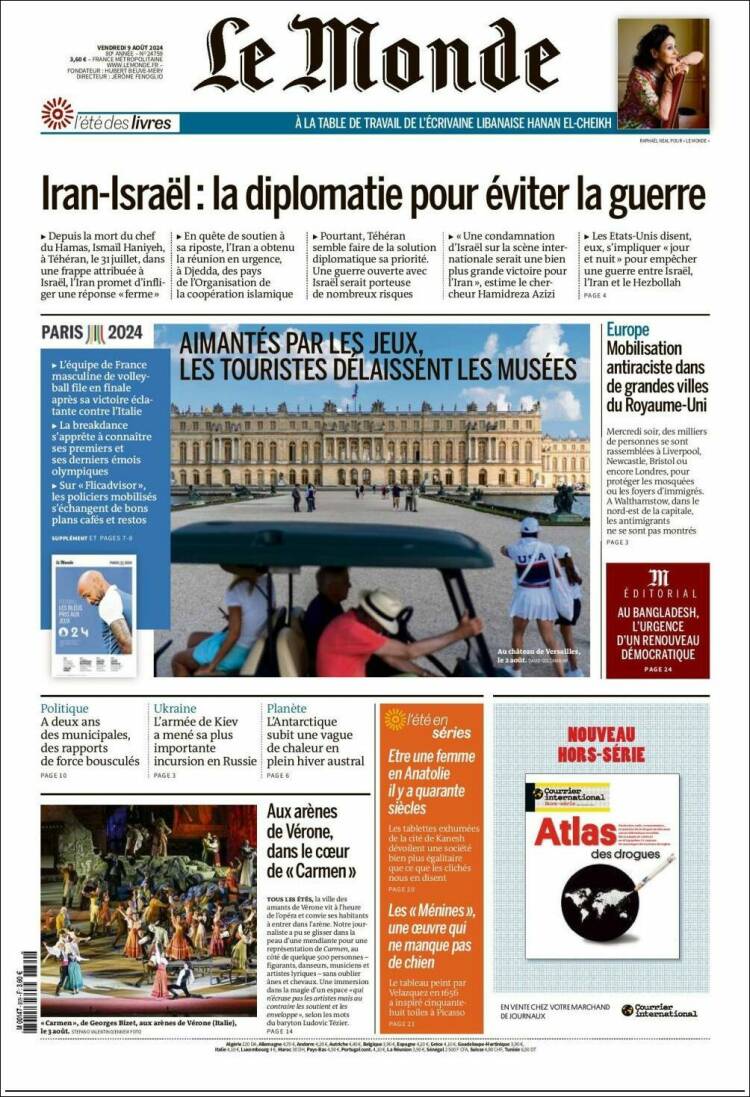 Portada de Le Monde (Francia)