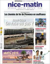 Portada de Nice-Matin (Francia)