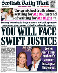 Portada de Scottish Daily Mail (United Kingdom)