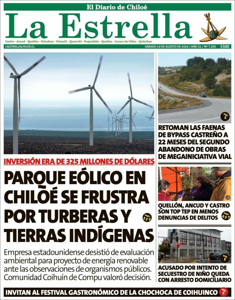 Portada de Estrella de Chiloé (Chile)